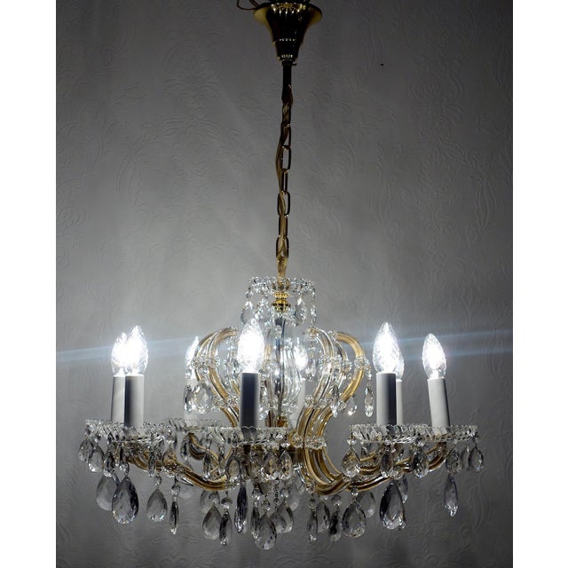 Crystal Maria Theresia Chandelier by Palme Walter for Palwa, 1960s For Sale - Image 10 of 12