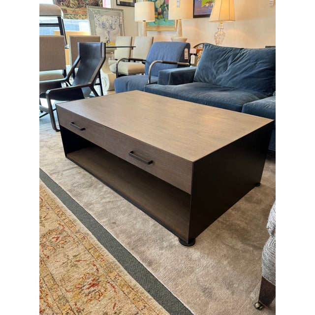 Contemporary Brownstone Baldwin Coffee Table For Sale - Image 3 of 12