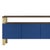 Defined by Robert Stadler's Flexor system, this sideboard combines blue polished-lacquered wood panels with a structured...