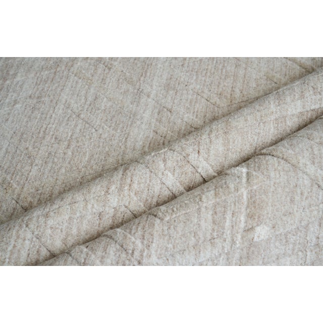 Transitional Exquisite Rugs Basildon Handmade Bamboo Silk & Cotton Beige Rug-8'X10' For Sale - Image 3 of 6