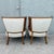 Vintage Hollywood Regency Cane Tufted Barrels Chairs - A Pair For Sale - Image 4 of 9
