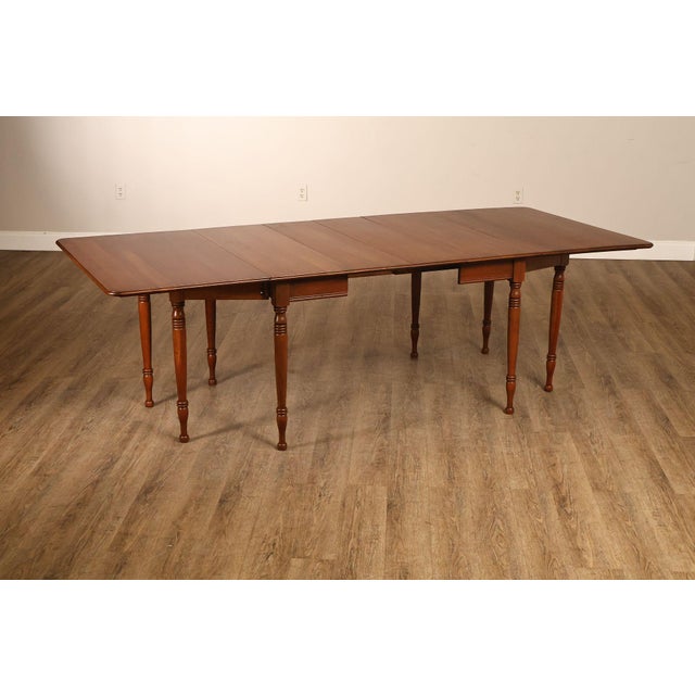 Mid 20th Century Pennsylvania House Cherry Drop Leaf Dining Table With Leaves For Sale - Image 5 of 18
