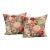 21” Floral Peony Chintz Pillows With Feather Down Inserts For Sale