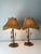 Hollywood Regency Late 20th Century Bamboo Tole Table Lamps With Pagoda; A Pair For Sale - Image 3 of 10