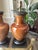 Traditional Late 20th Century Visual Comfort Caramel Glazed Ceramic Table Lamps – Pair on Black Wood Bases For Sale - Image 3 of 10