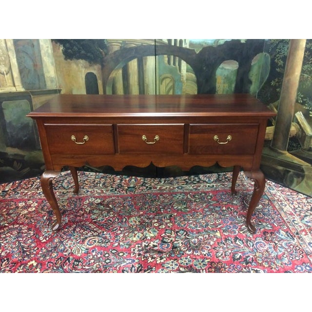 Brown Vintage Console, Queen Anne Server, Jamestown Sterling Furniture For Sale - Image 8 of 12