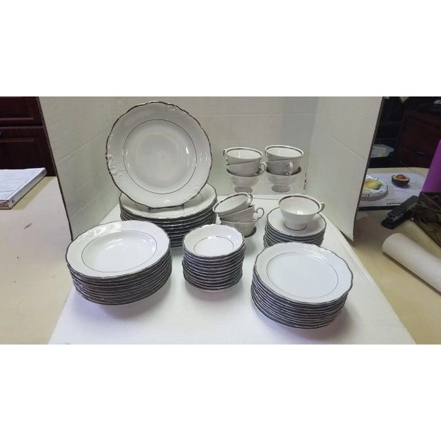 1960s Walbrzych Porcelain Dinnerware - Set of 66 Pieces For Sale - Image 11 of 11