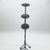 Hand Forged Iron Candelabra Set of 3 (90-110cm) Antique Copper Finish Straight Stem with Ornate French Scroll Feet For Sale - Image 4 of 6