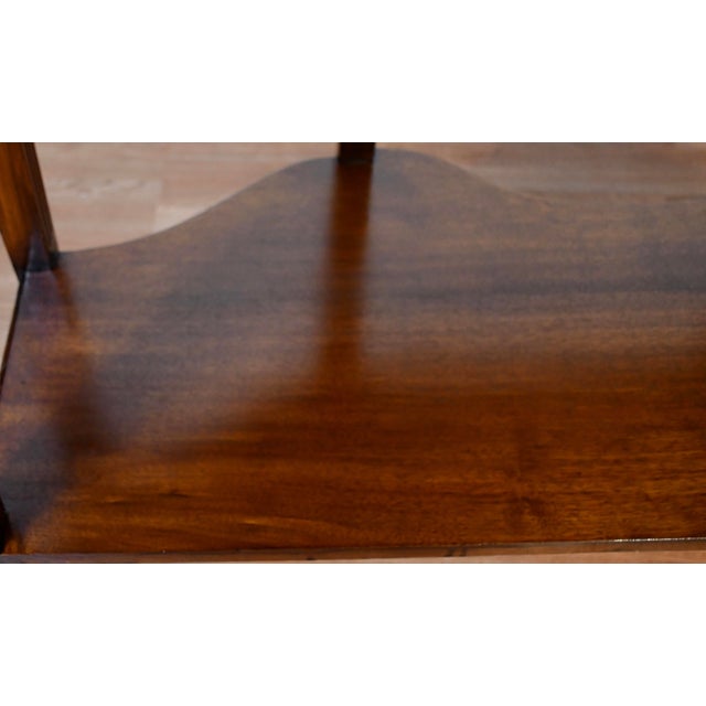 1910s Antique English Regency Burl Walnut Console Table / Sofa Table For Sale - Image 11 of 15