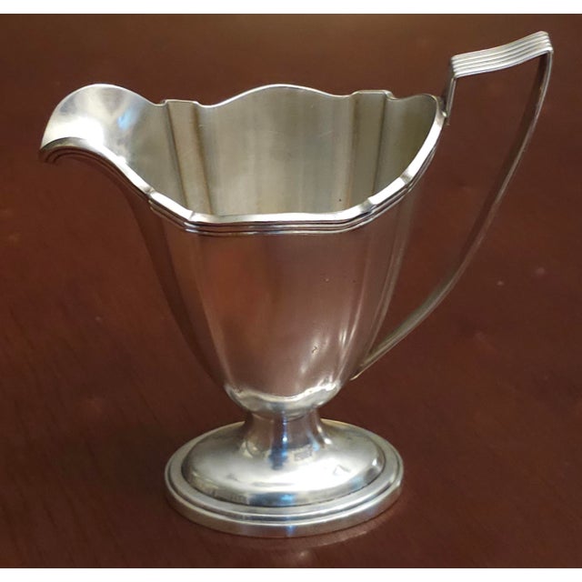 1910s Gorham 'Plymouth' Pattern Five Piece Silver Plate Tea Service - Set of 5 For Sale - Image 13 of 16