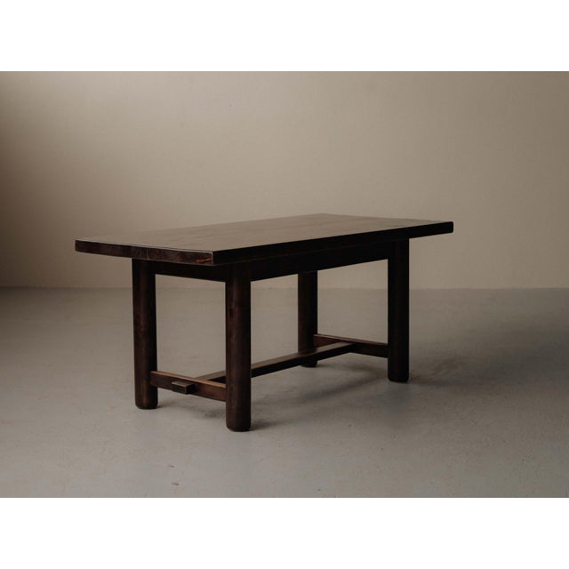 Pine Table attributed to Georges Robert, France, 1960s For Sale - Image 9 of 17