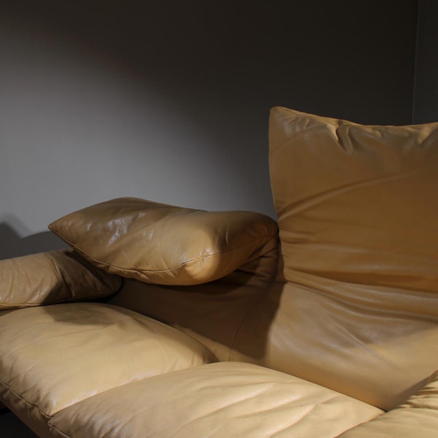 Leather Sofa Maralunga by Vico Magistretti for Cassina, Italy, 1973 For Sale - Image 12 of 18