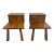 Vintage Brandt Furniture Ranch Oak Step Tables With Draws For Sale