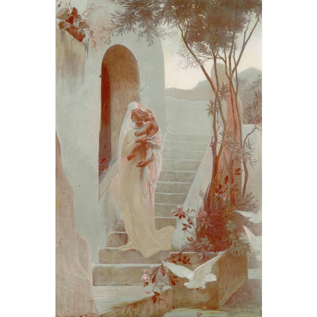 Guillaume Dubufe, L'Enfant, 1899, Original Lithograph For Sale - Image 9 of 9