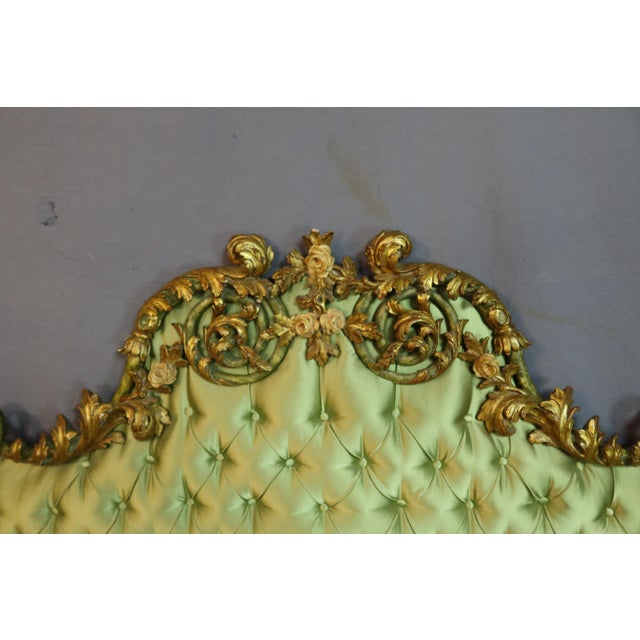 Louis XV Style Bed in Gilded Wood, 1950s For Sale - Image 13 of 13