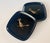 Mid-20th Century Modern Couroc of Monterey Black, Gold, and Bronze Roadrunner Square Trays - A Pair For Sale - Image 10 of 11