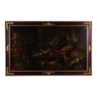 Large Original Oil on Canvas Still Life Painting From Spain For Sale
