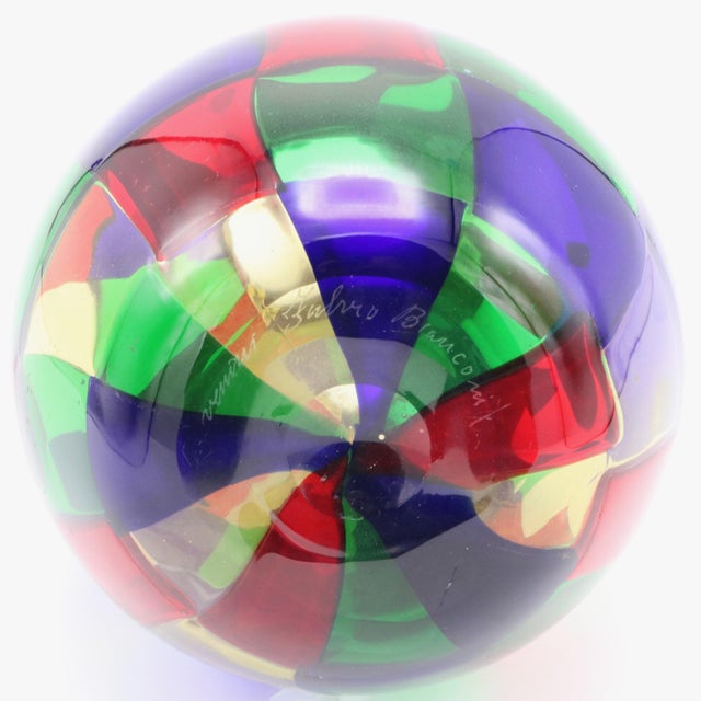 Glass 1980s "Pezzato" Vase by Fulvio Bianconi for Venini For Sale - Image 7 of 11