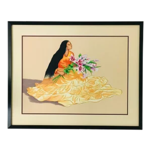 R C Gorman Original Lithograph “Enchantment”