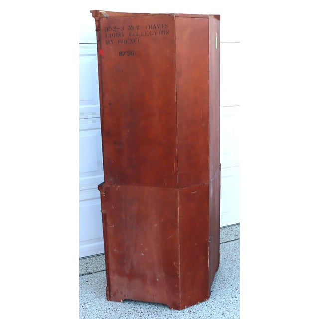 1940s Mahogany Corner Cabinet by Drexel For Sale - Image 12 of 13
