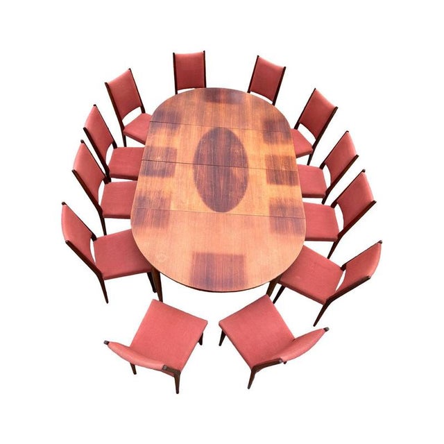 Scandinavian Rosewood Chairs attributed to Knoll Antimott, 1950s, Set of 12 For Sale - Image 11 of 12