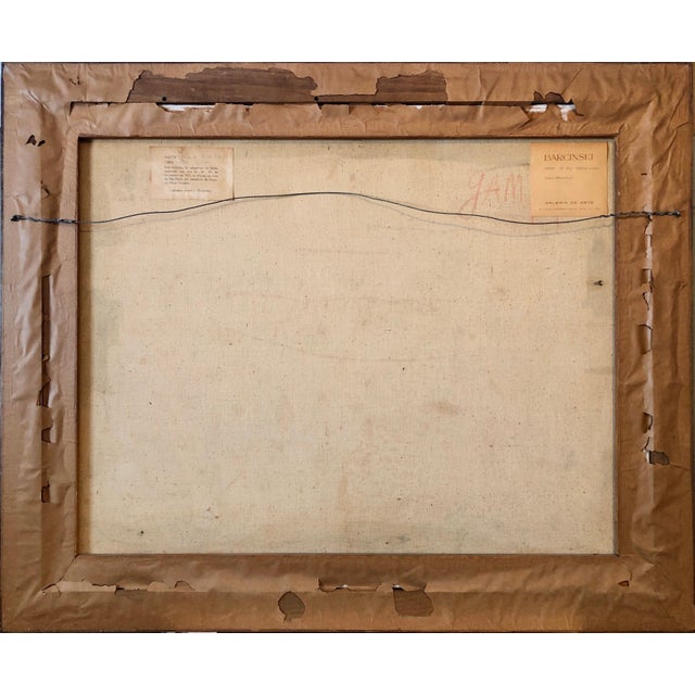 Ivan Freitas, Brazilian Modernist Abstract Oil Painting Latin American Expressionist Concreta, c.1960 For Sale - Image 4 of 15