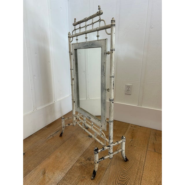 Antique French Faux Bamboo Mirror For Sale In Los Angeles - Image 6 of 7