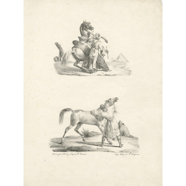 Aubry after Carle Vernet, Horsemen, 1825, Lithograph For Sale