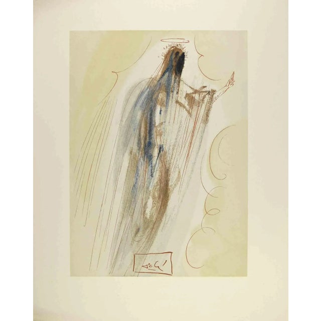 Modern Salvador Dali, Arrival in the Empyrean, Woodcut, 1963 For Sale - Image 3 of 3