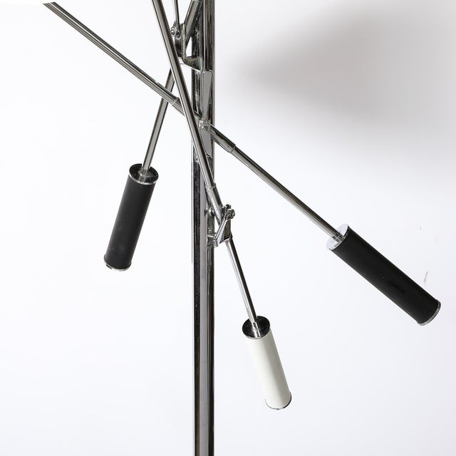 Metal Mid-Century Modernist "Triennale" Floor Lamp by Gino Sarfartti for Arredoluce For Sale - Image 7 of 12