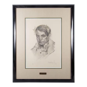 1970s Salvador Dalí – Picasso Portrait (Limited Edition Print)