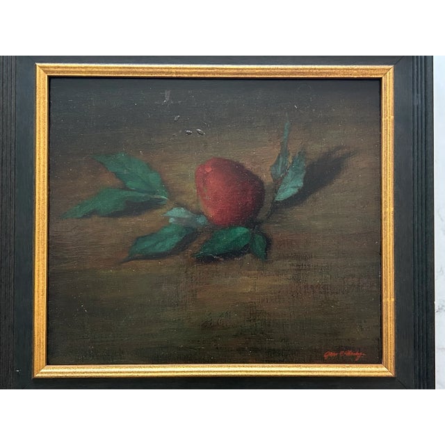 Red Late 20th Century Red Floral Still Life Oil Painting on Canvas by James Clinton Mumby For Sale - Image 8 of 18