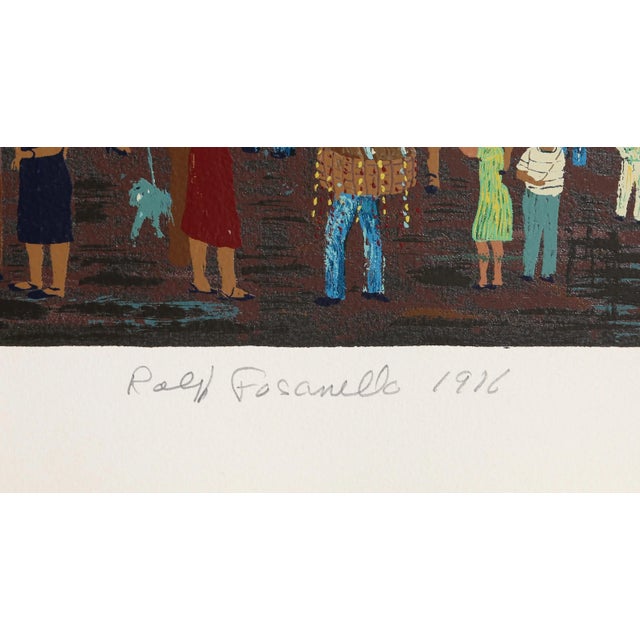 Folk Art Feast of San Gennaro, Ralph Fasanella Screen Print For Sale - Image 3 of 4
