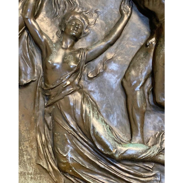 1930s "Spirit Rising," Large Bronze Sculptural Relief Panel. For Sale - Image 5 of 6