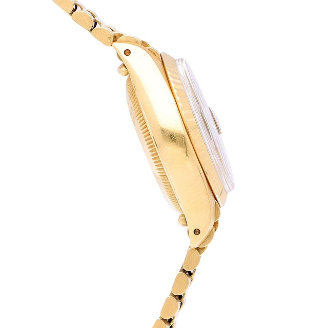 Vintage Rolex 6917 Datejust Presidential 26mm Brown Diamond Dial Gold Watch For Sale - Image 9 of 17