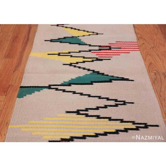 Textile Nazmiyal Collection 1940s Antonin Kybal Vintage Kilim French Rug For Sale - Image 7 of 7