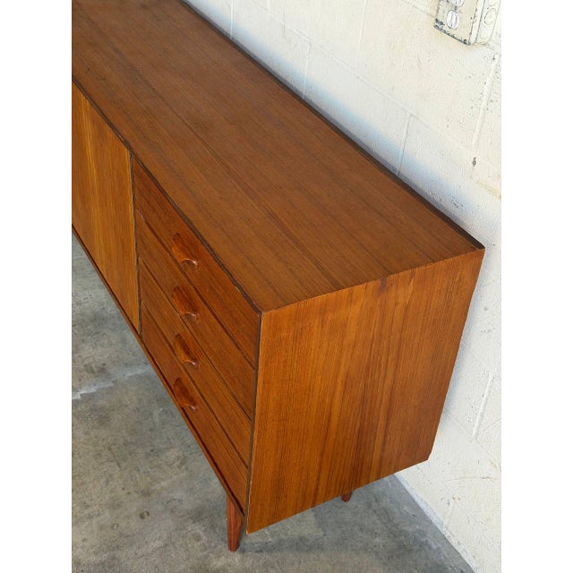 1960s Teak Credenza Sideboard Wooden Storage Cabinet Denmark 1960s For Sale - Image 5 of 10