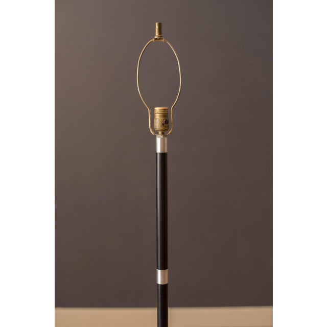 Mid Century Modern Black Metal and Aluminum Floor Lamp For Sale In Monterey, CA - Image 6 of 11