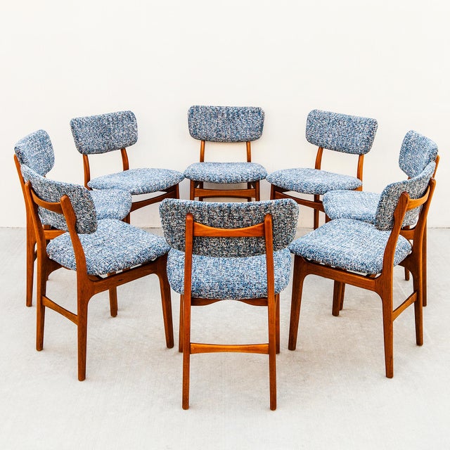 Restored 1960s Danish Mid Century Modern Solid Teak Dining Chairs For Sale - Image 14 of 14