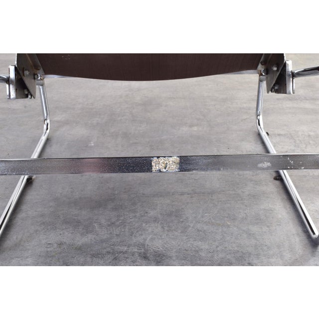 Bauhaus Model Fenix Chaise Lounge in Leather and Chrome by Sam Larsson for Dux, 1960s For Sale - Image 10 of 17