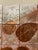 1980s 1980s Artist Cece Rutherford a Ceramic Signed Original Collaged Tile Relief Leaf Motif Beautifully Matter and Framed For Sale - Image 5 of 7