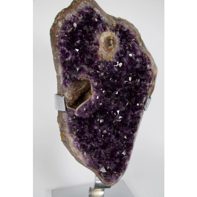 Gem Grade, Amethyst Geode Sculpture For Sale - Image 4 of 8