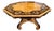 19th Century Victorian Octagonal Table with Ebony Inlays on Fine and Satinwood For Sale