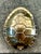 Late 20th Century Vintage Boho Brass Tortoise Shell Sconce After Chapman For Sale - Image 5 of 6