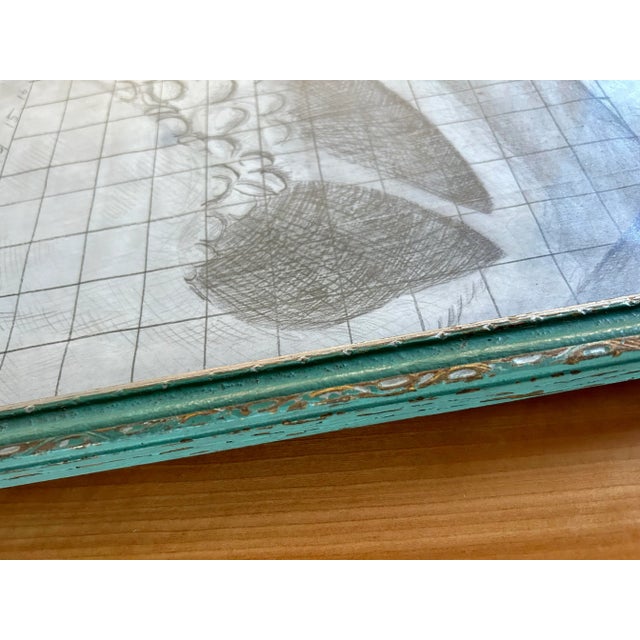 Vintage Bell Pepper Study Pencil Drawing, 1980s For Sale - Image 10 of 13