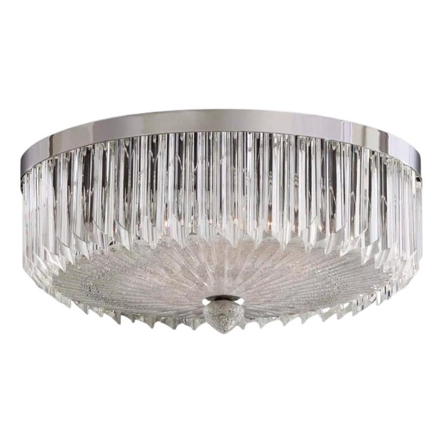 21st Century Murano Quadriedri Graniglia Flush Mount by Fabio LTD For Sale