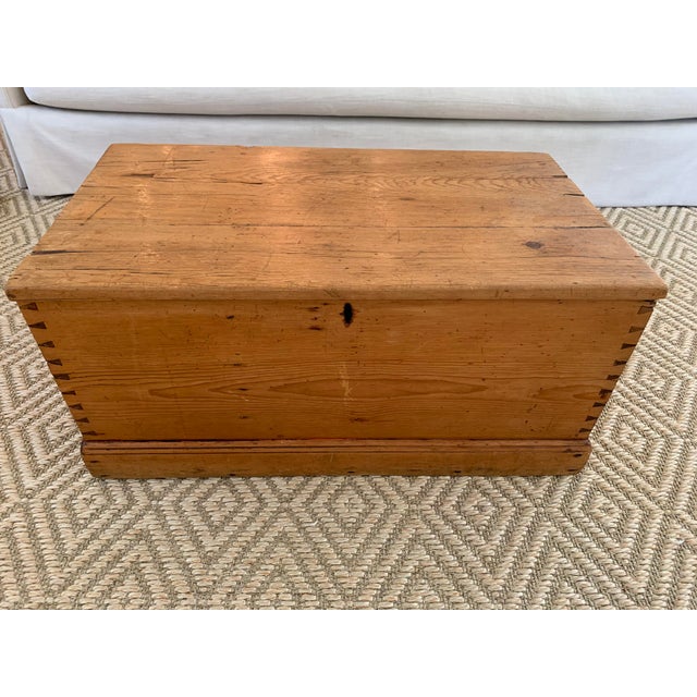 Antique Pine Blanket Chest Chairish