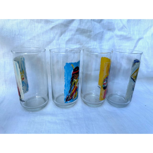 Ted DeGrazia Native American Girls Glassware. Super cute and perfect for a southwest home. 5.75in h x 2.75in w Make sure...