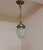 Antique Ceiling Lamp with Sanded Crystal Glass Screen, 1890s, in Very Good conditions. Designed 1890 to 1919 European Plug...