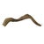 18" Rustic Natural Artistic Horn Shape Brush Accent Display For Sale - Image 4 of 8